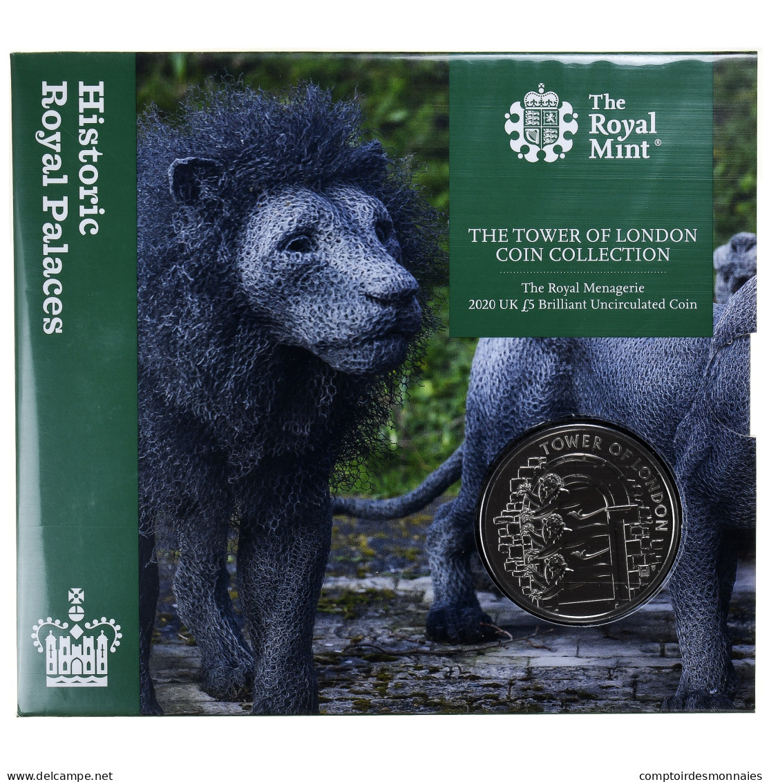 Monnaie, Grande-Bretagne, Elizabeth II, Tower Of London - The Royal Menagerie, 5 - Nieuwe Sets & Proefsets