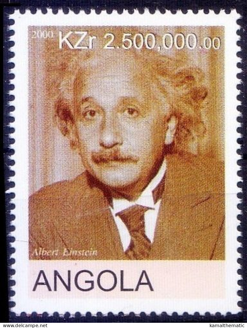 Albert Einstein, Nobel Physics, Angola 2000 MNH - Albert Einstein