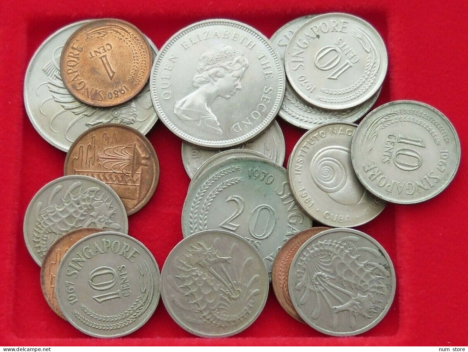 SINGAPORE COLLECTION, LOT 18pc, 62g  #xx33 012 - Singapour