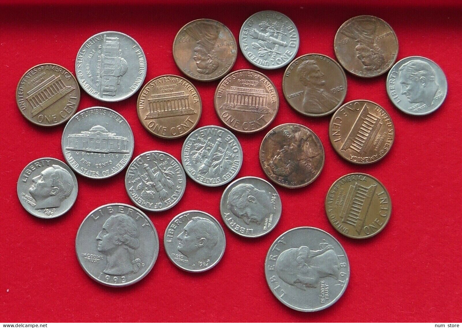 COLLECTION, LOT, UNITED STATES 20pc, 77g  #xx33 014 - Collections