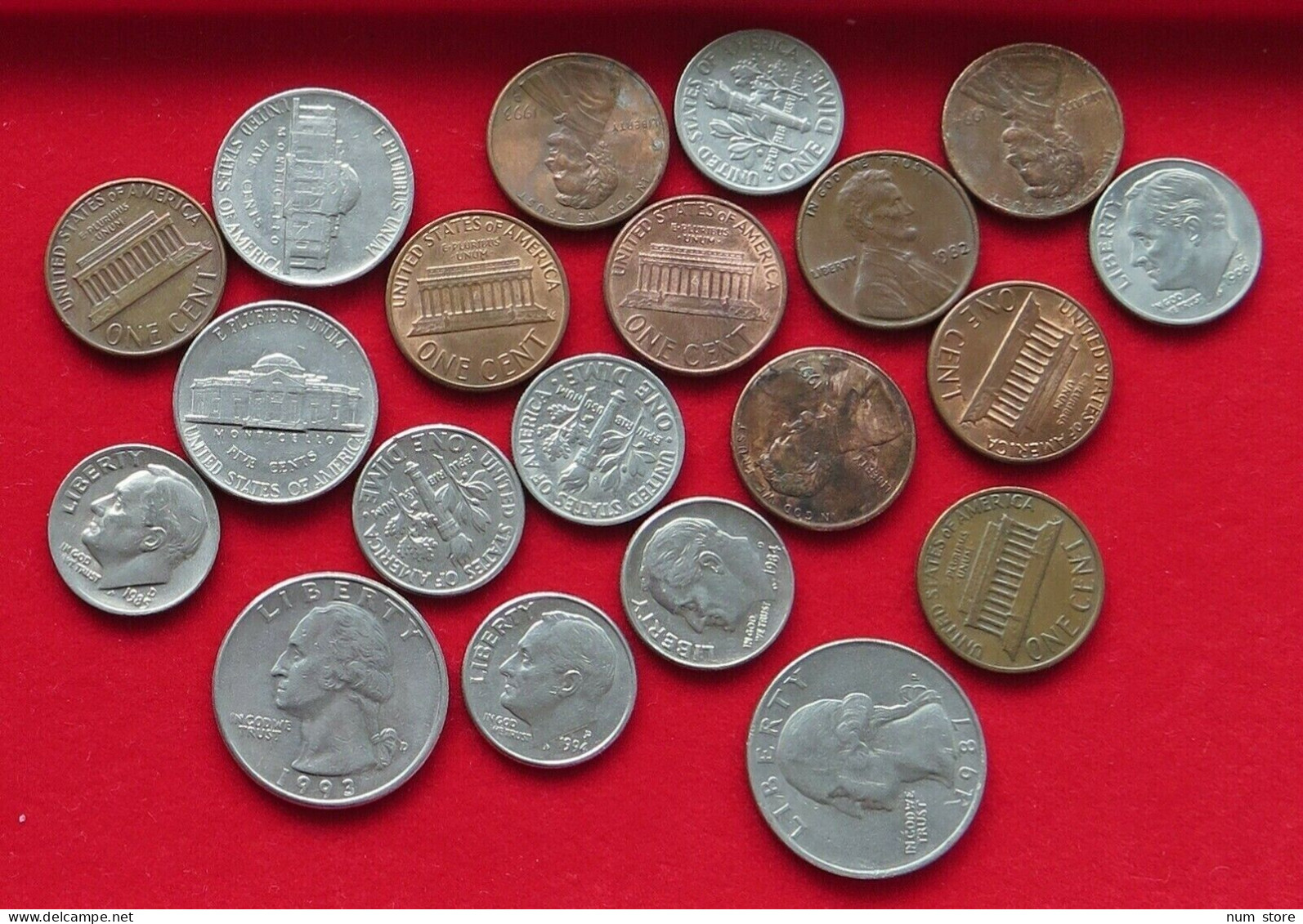 COLLECTION, LOT, UNITED STATES 20pc, 77g  #xx33 014 - Sammlungen