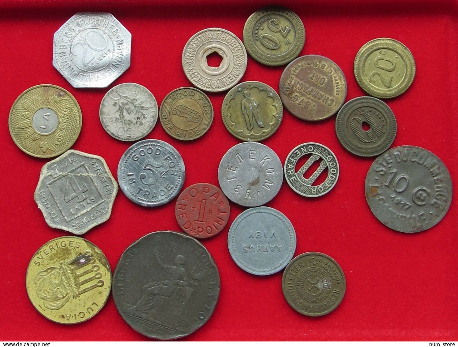 COLLECTION, LOT, JETON, TOKEN, 20pc 62g  #xx29 067 - Collections & Lots