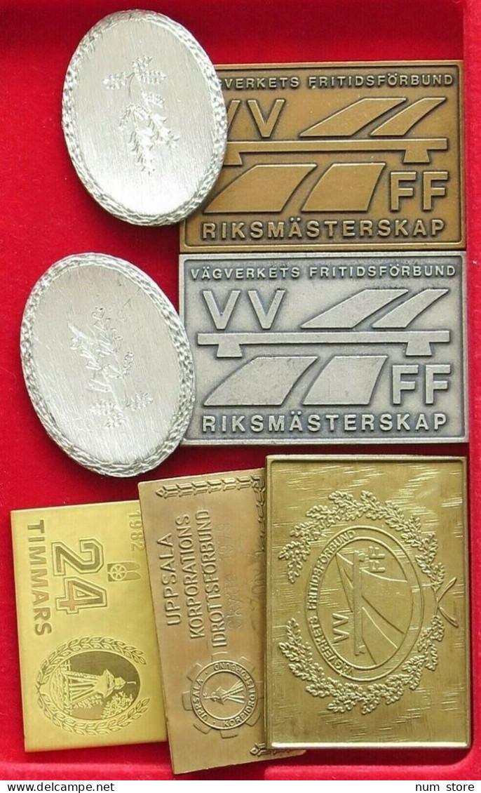 COLLECTION SCANDINAVIAN MEDALS 7PC 241G  #xx35 030 - Verzamelingen & Kavels