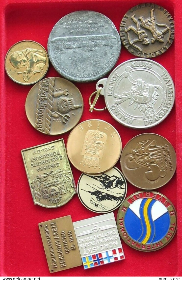 COLLECTION SCANDINAVIAN MEDALS 24PC 194G  #xx35 081 - Collections & Lots