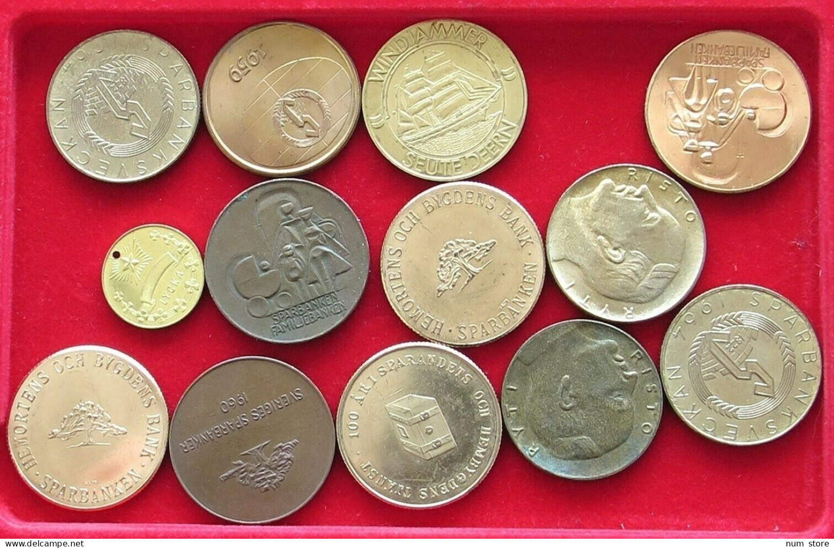 COLLECTION SCANDINAVIAN MEDALS 13PC 191G  #xx35 073 - Collezioni E Lotti