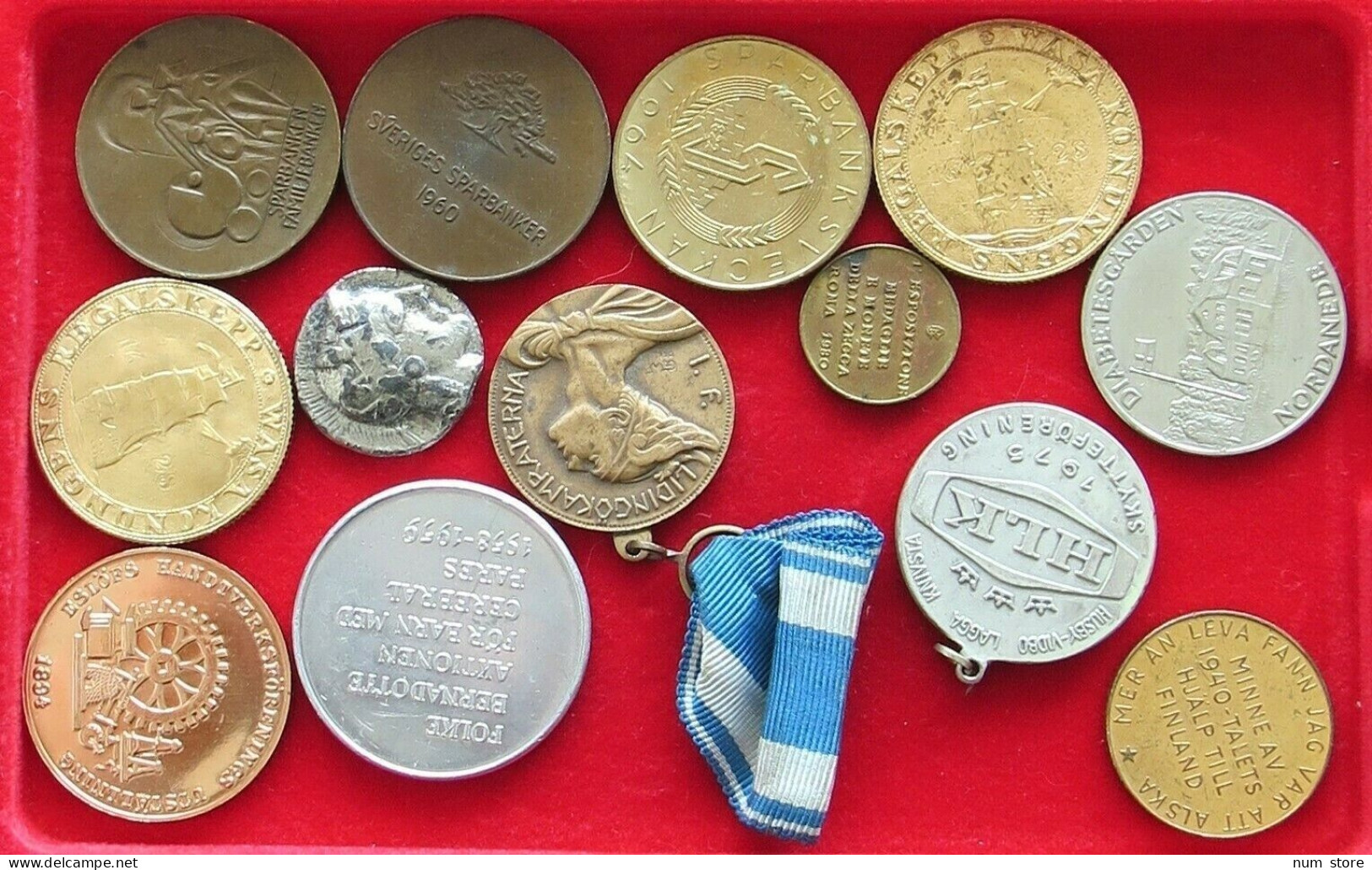 COLLECTION SCANDINAVIAN MEDALS 13PC 168G  #xx35 075 - Collections & Lots