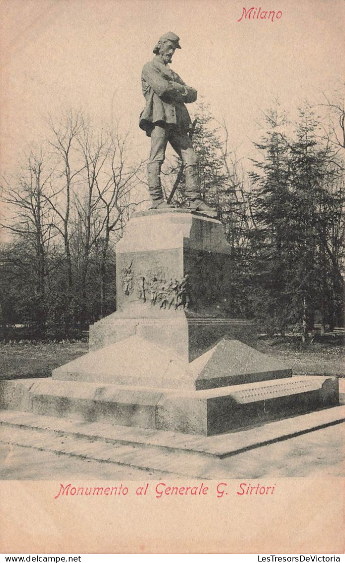 ITALIE - Milano - Monumento Al Generale G Sirtori - Carte Postale Ancienne - Milano (Milan)