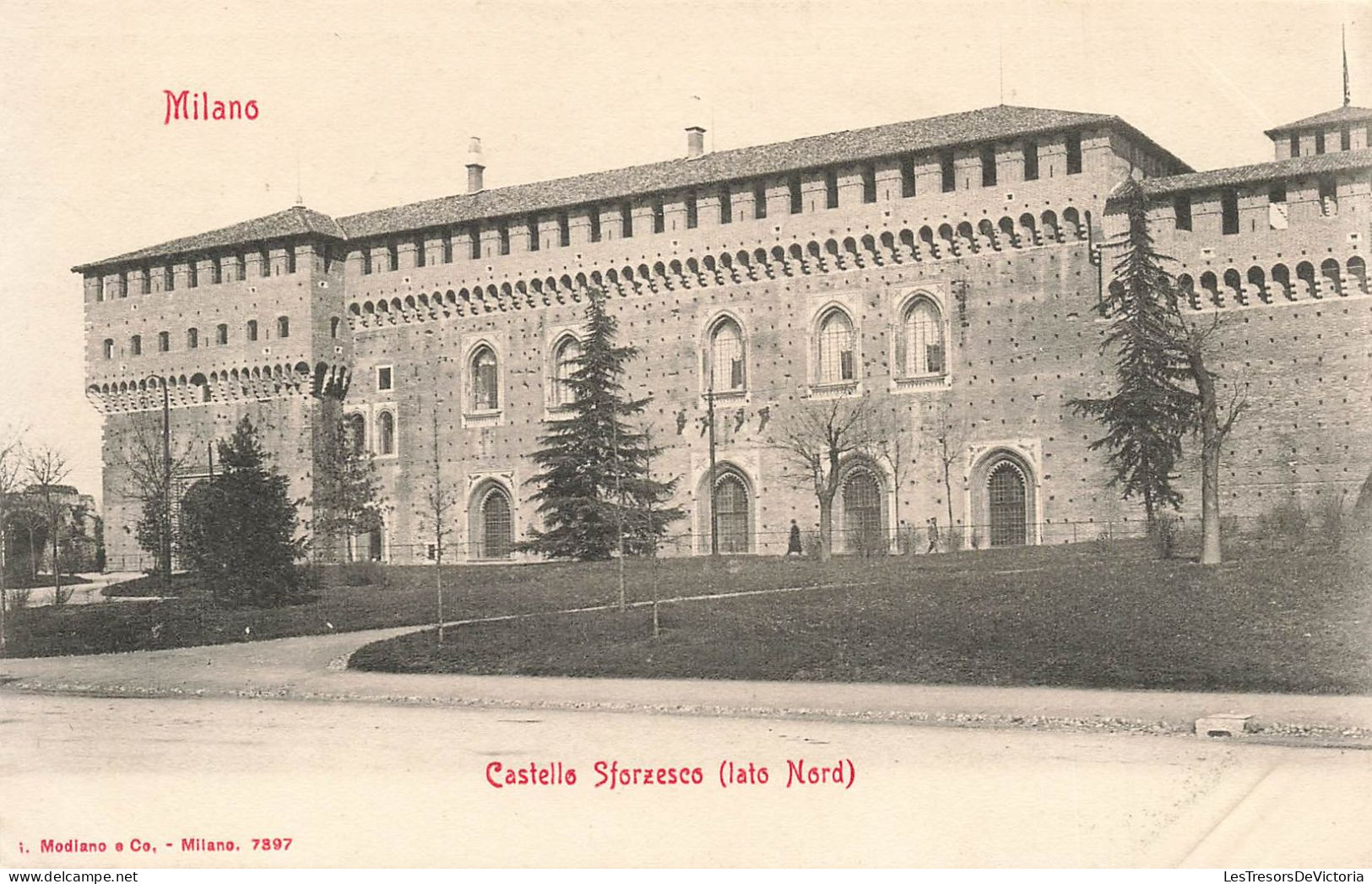 ITALIE - Milano - Castello Storzesco (lato Nord) - Carte Postale Ancienne - Milano (Milan)