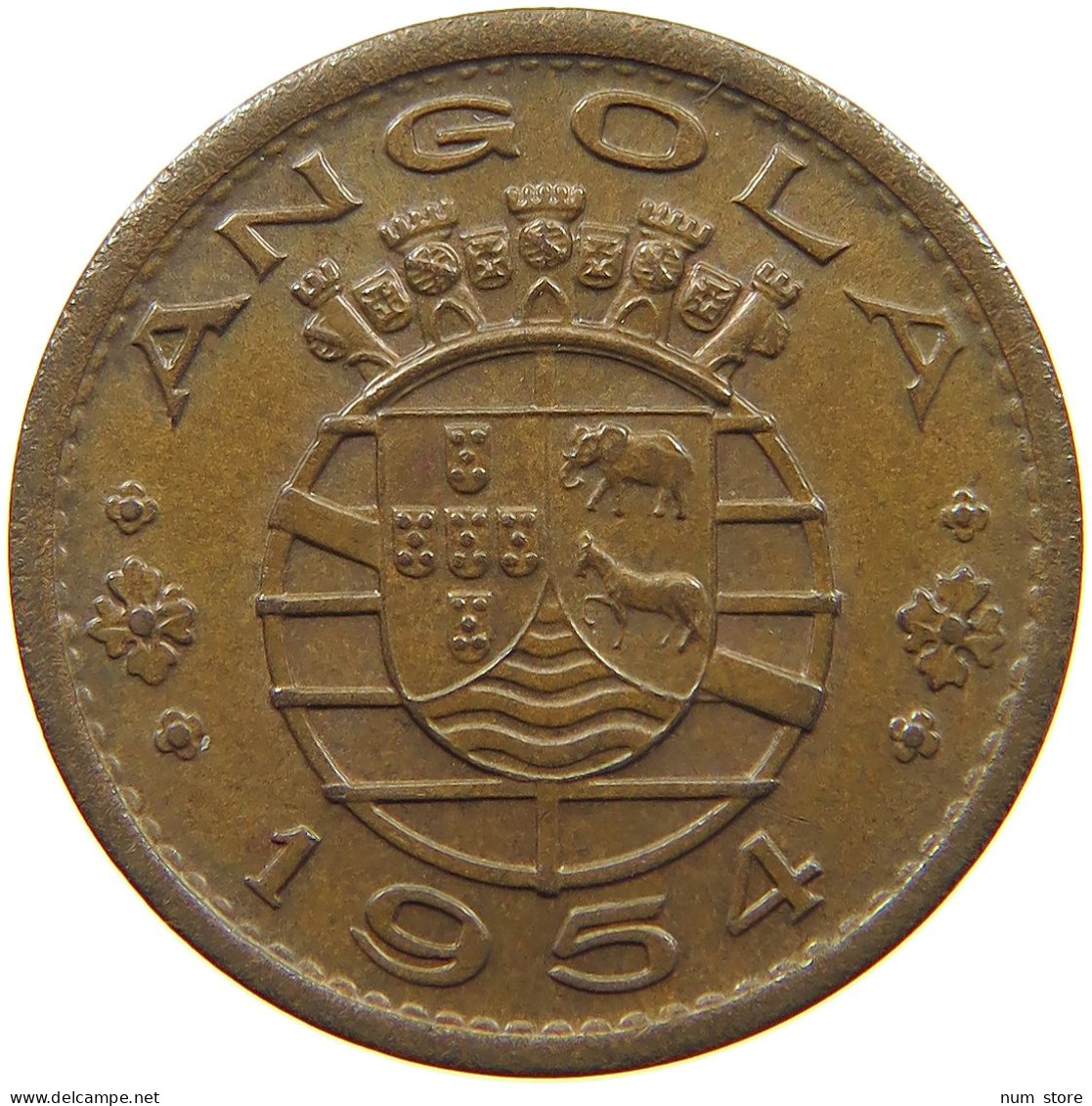 ANGOLA 50 CENTAVOS 1954  #MA 021829 - Angola