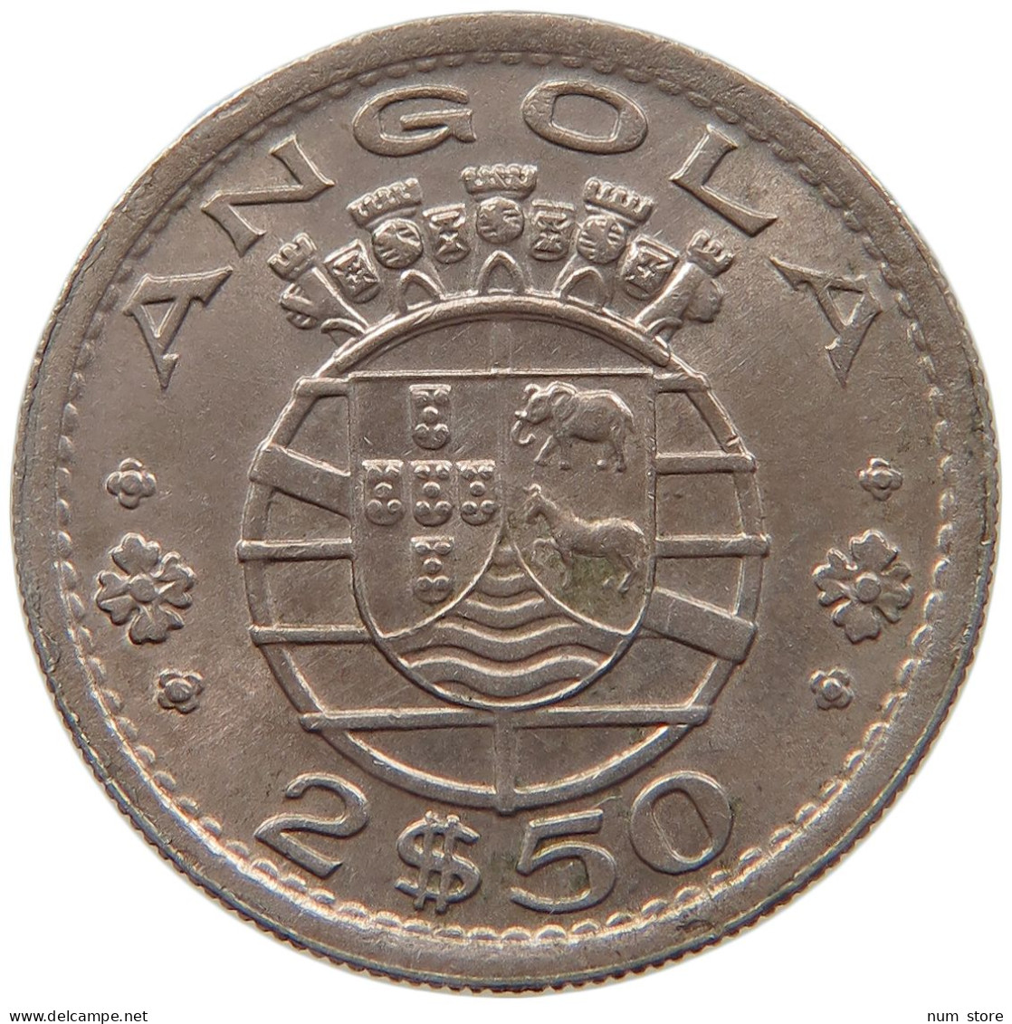 ANGOLA 2 1/2 ESCUDOS 1968  #MA 064975 - Angola