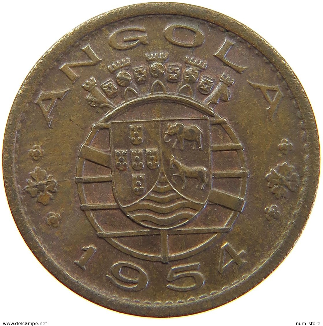 ANGOLA 50 CENTAVOS 1954  #MA 064972 - Angola