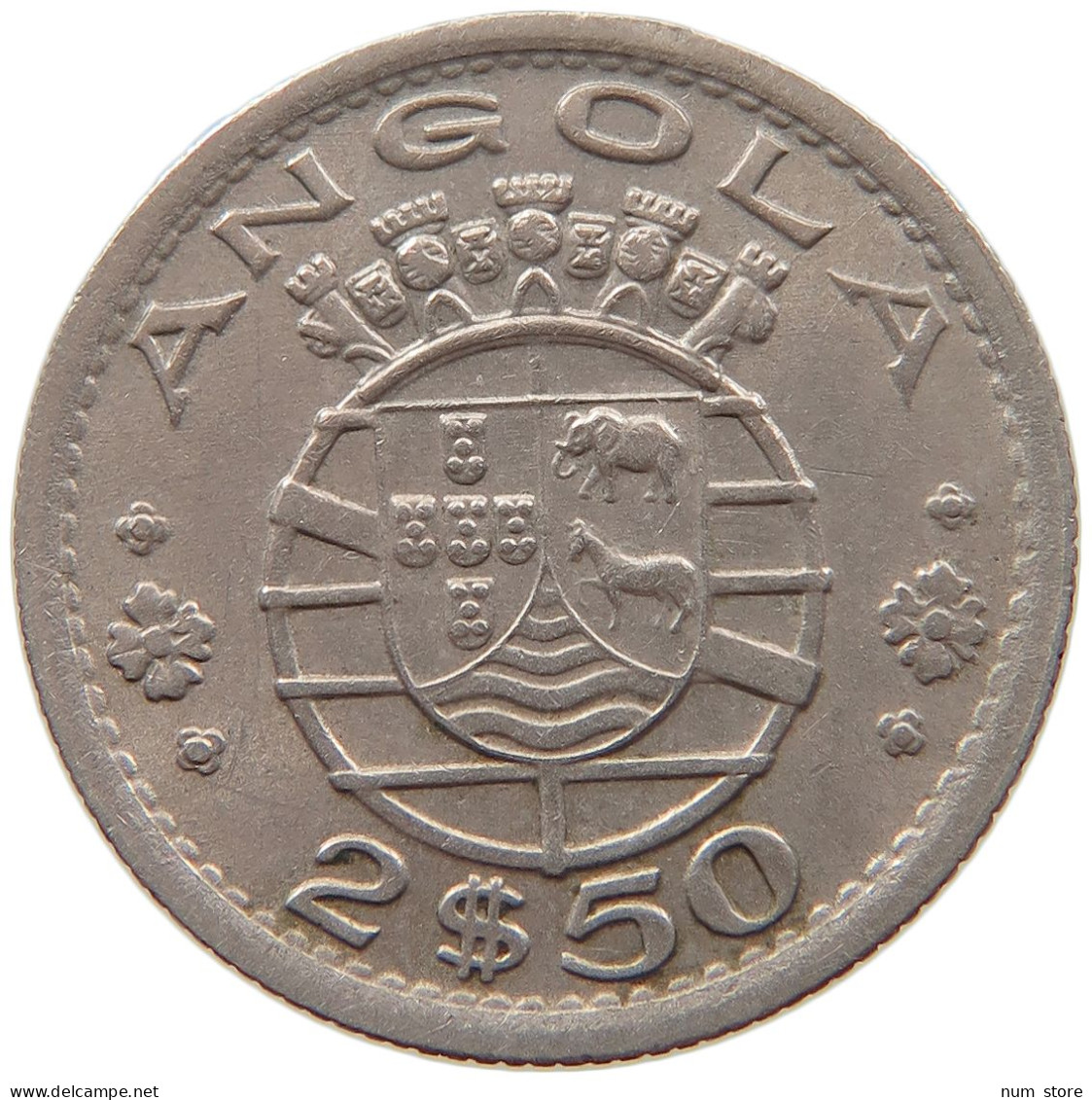 ANGOLA 2 1/2 ESCUDOS 1956  #MA 064973 - Angola