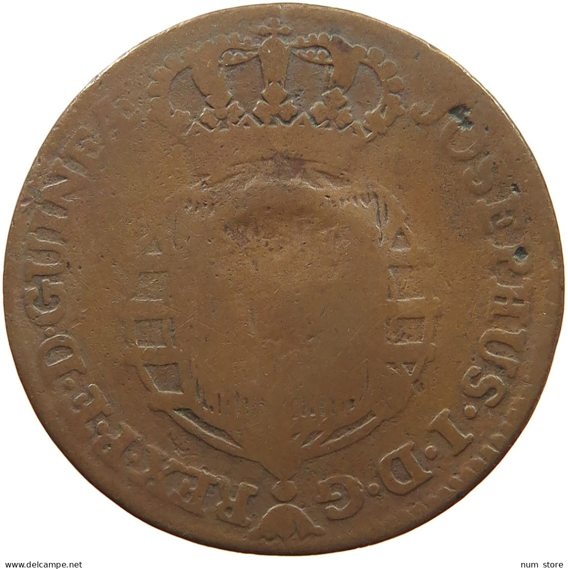 ANGOLA 1/4 MACUTA 1770 MARIA II. #MA 021630 - Angola