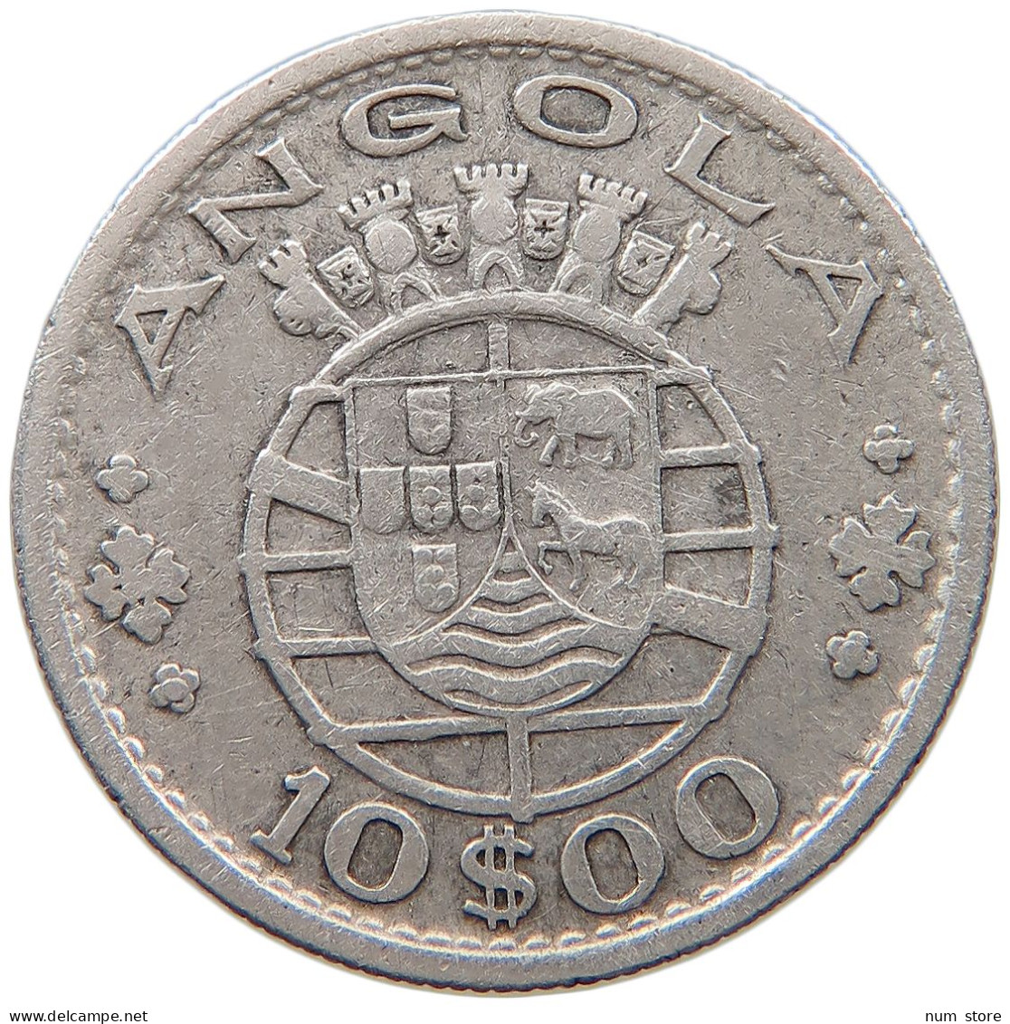 ANGOLA 10 ESCUDOS 1955  #MA 068236 - Angola