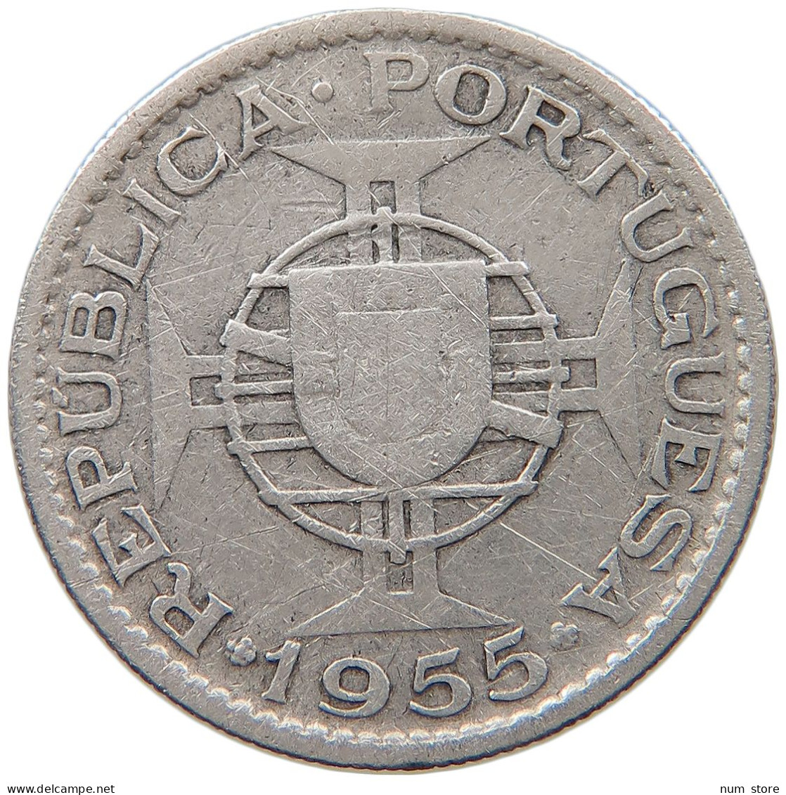 ANGOLA 10 ESCUDOS 1955  #MA 068236 - Angola