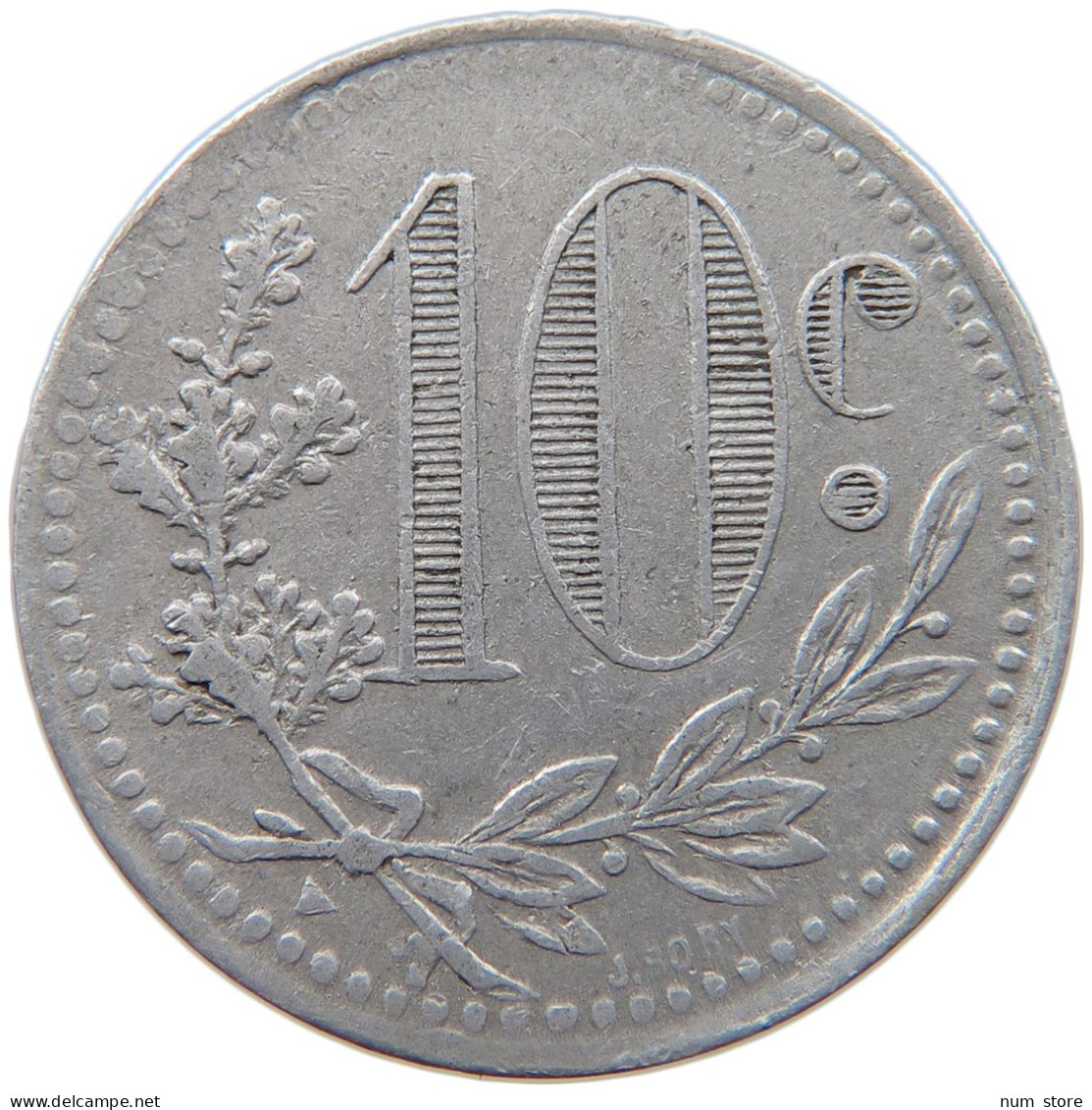 ALGERIA 10 CENTIMES 1919  #MA 065443 - Algerije