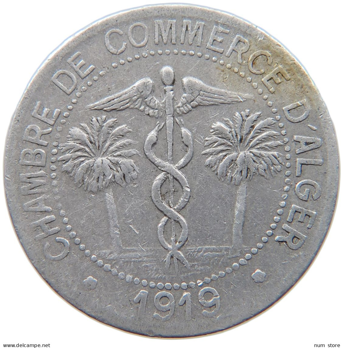 ALGERIA 10 CENTIMES 1919  #MA 065443 - Algerien