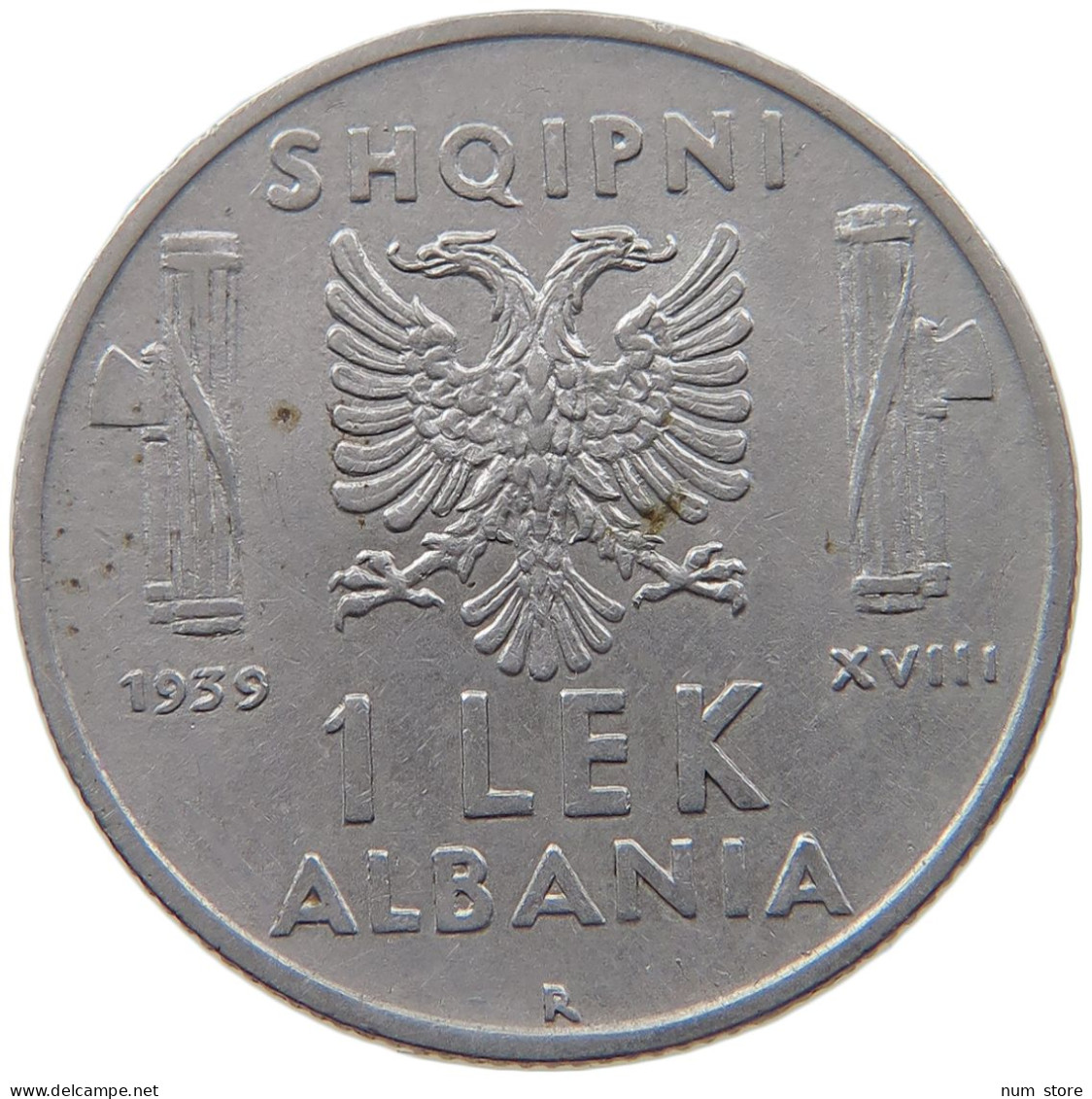 ALBANIA LEK 1939 VITTORIO EMANUELE III. (1900 - 1946) #MA 099627 - Oosterse Kunst