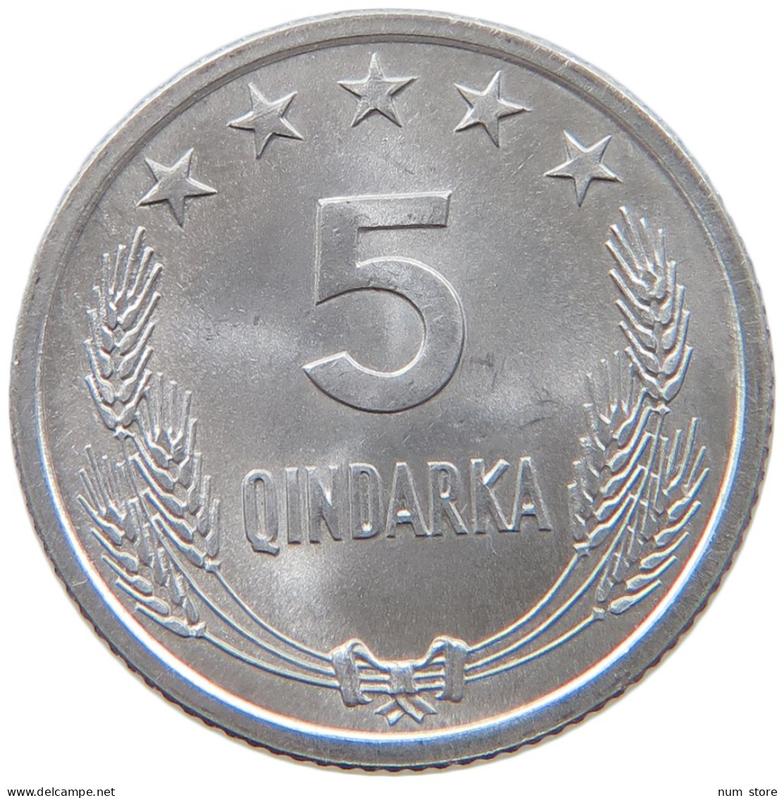 ALBANIA 5 QINDARKA 1969  #MA 066610 - Oriental