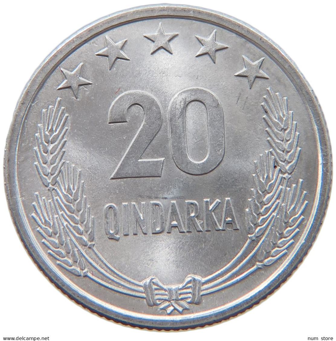 ALBANIA 20 QINDARKA 1969  #MA 066606 - Orientales