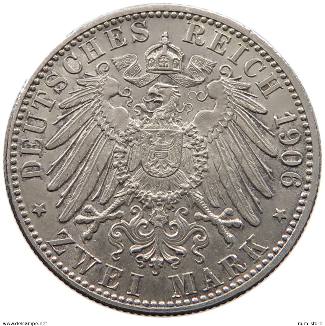 BADEN 2 MARK 1906 FRIEDRICH I. (1856-1907) #MA 005937 - 2, 3 & 5 Mark Argent