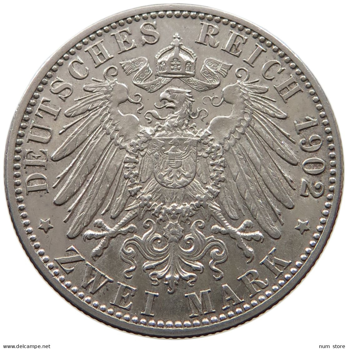 BADEN 2 MARK 1902 FRIEDRICH I. (1856-1907) #MA 005936 - 2, 3 & 5 Mark Argent