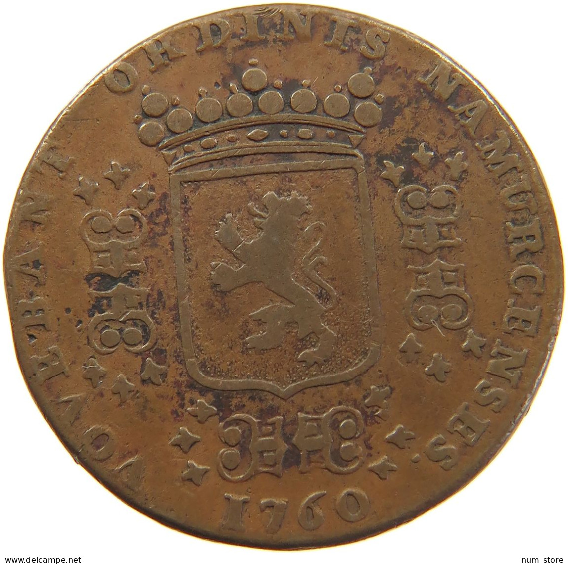 AUSTRIAN NETHERLANDS NAMUR JETON 1760 FRANÇOIS IER DE LORRAINE 1760 #MA 103937 - 1714-1794 Oostenrijkse Nederlanden