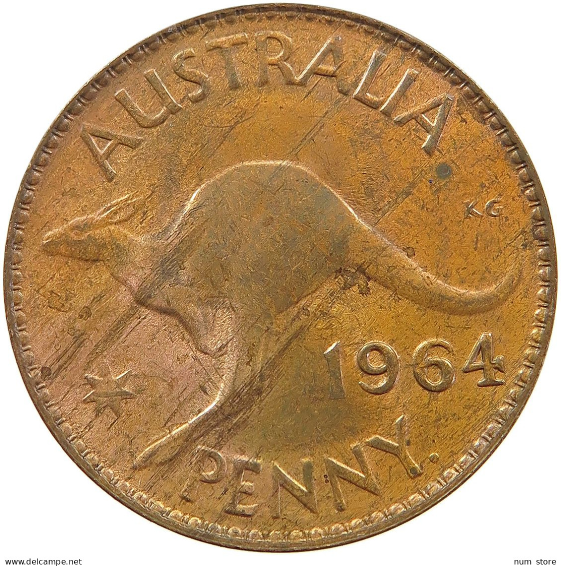 AUSTRALIA PENNY 1964 ELIZABETH II. (1952-2022) #MA 101959 - Penny