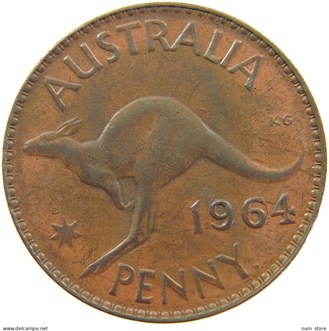 AUSTRALIA PENNY 1964 ELIZABETH II. (1952-) #MA 065189 - Penny