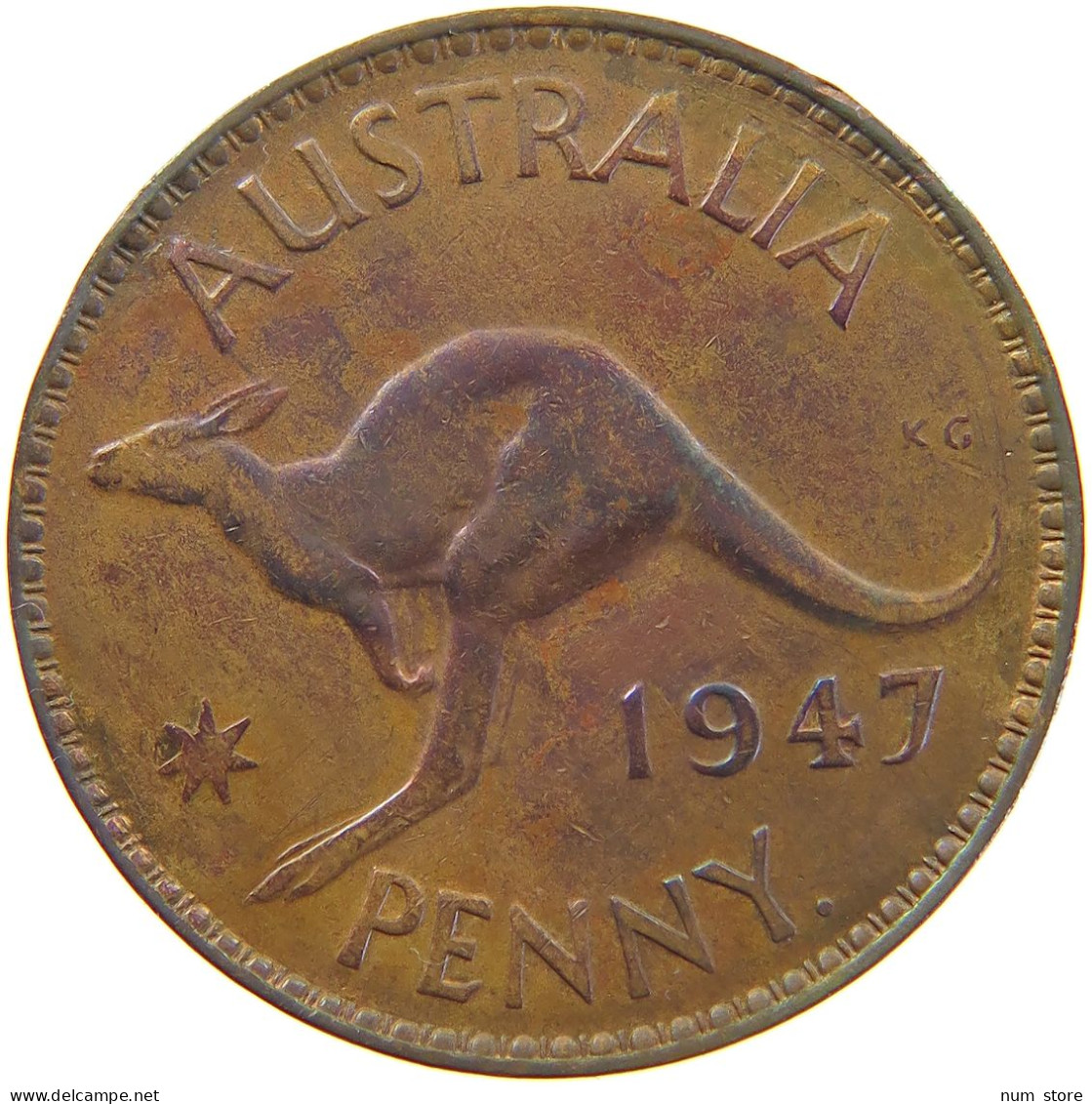 AUSTRALIA PENNY 1947 GEORGE VI. (1936-1952) #MA 065197 - Penny