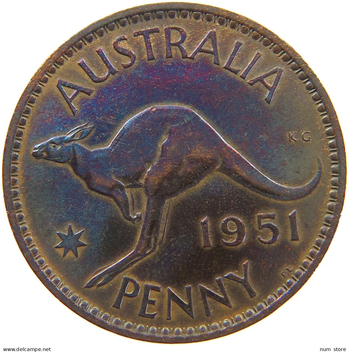 AUSTRALIA PENNY 1951 GEORGE VI. (1936-1952) #MA 065194 - Penny