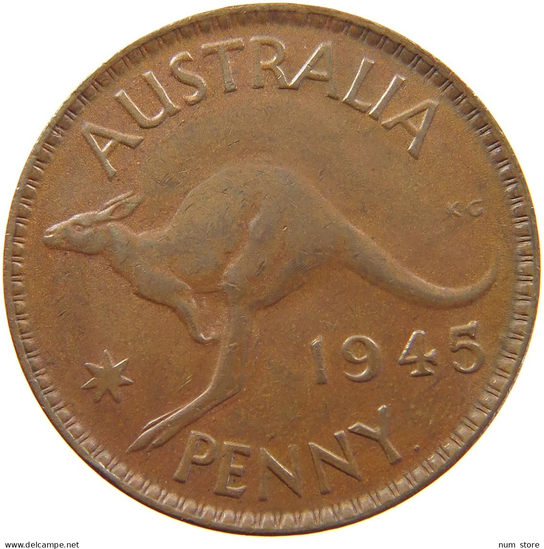 AUSTRALIA PENNY 1945 GEORGE VI. (1936-1952) #MA 066489 - Penny