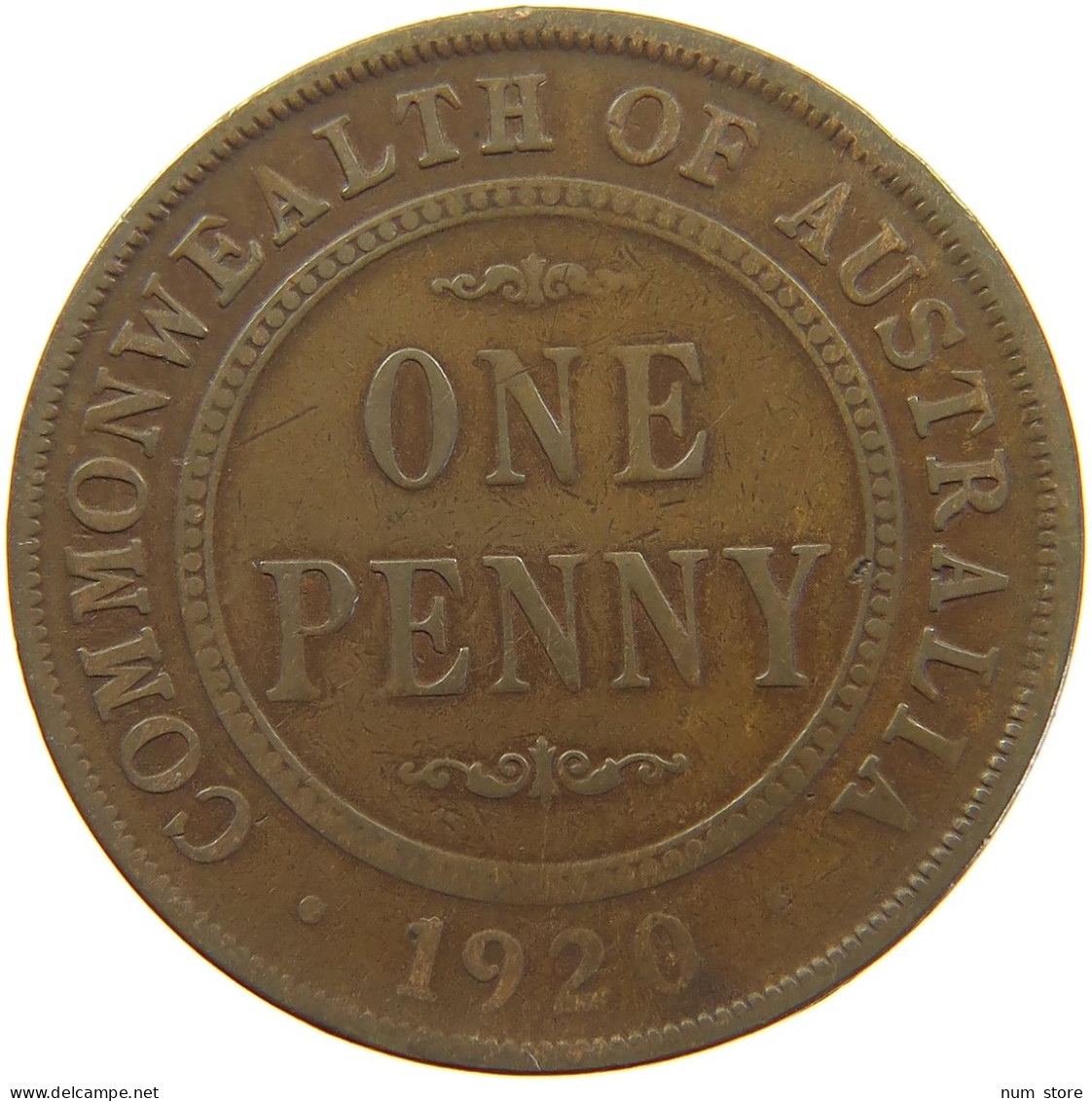 AUSTRALIA PENNY 1920 GEORGE V. (1910-1936) #MA 065176 - Penny