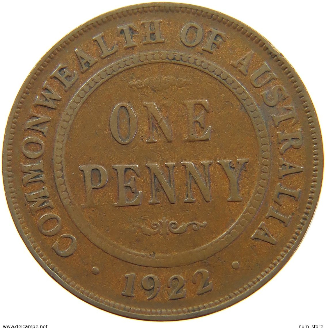 AUSTRALIA PENNY 1922 GEORGE V. (1910-1936) #MA 065180 - Penny