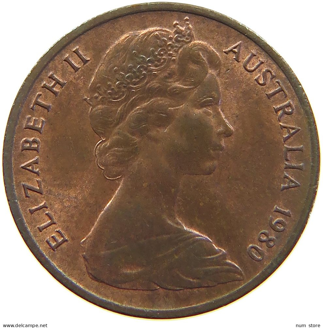 AUSTRALIA CENT 1980 ELIZABETH II. (1952-2022) #MA 066523 - Cent