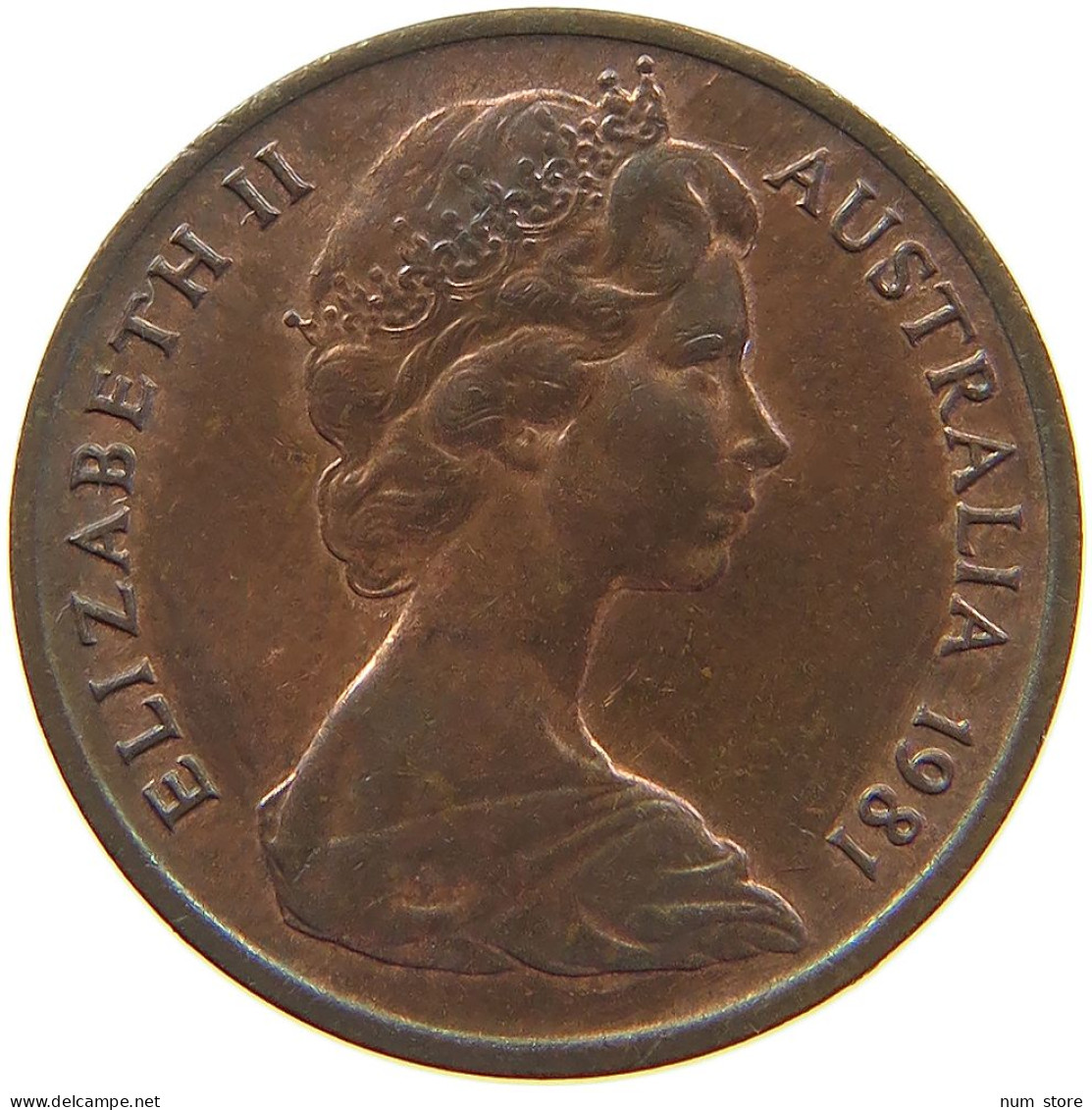 AUSTRALIA CENT 1981 ELIZABETH II. (1952-2022) #MA 066522 - Cent