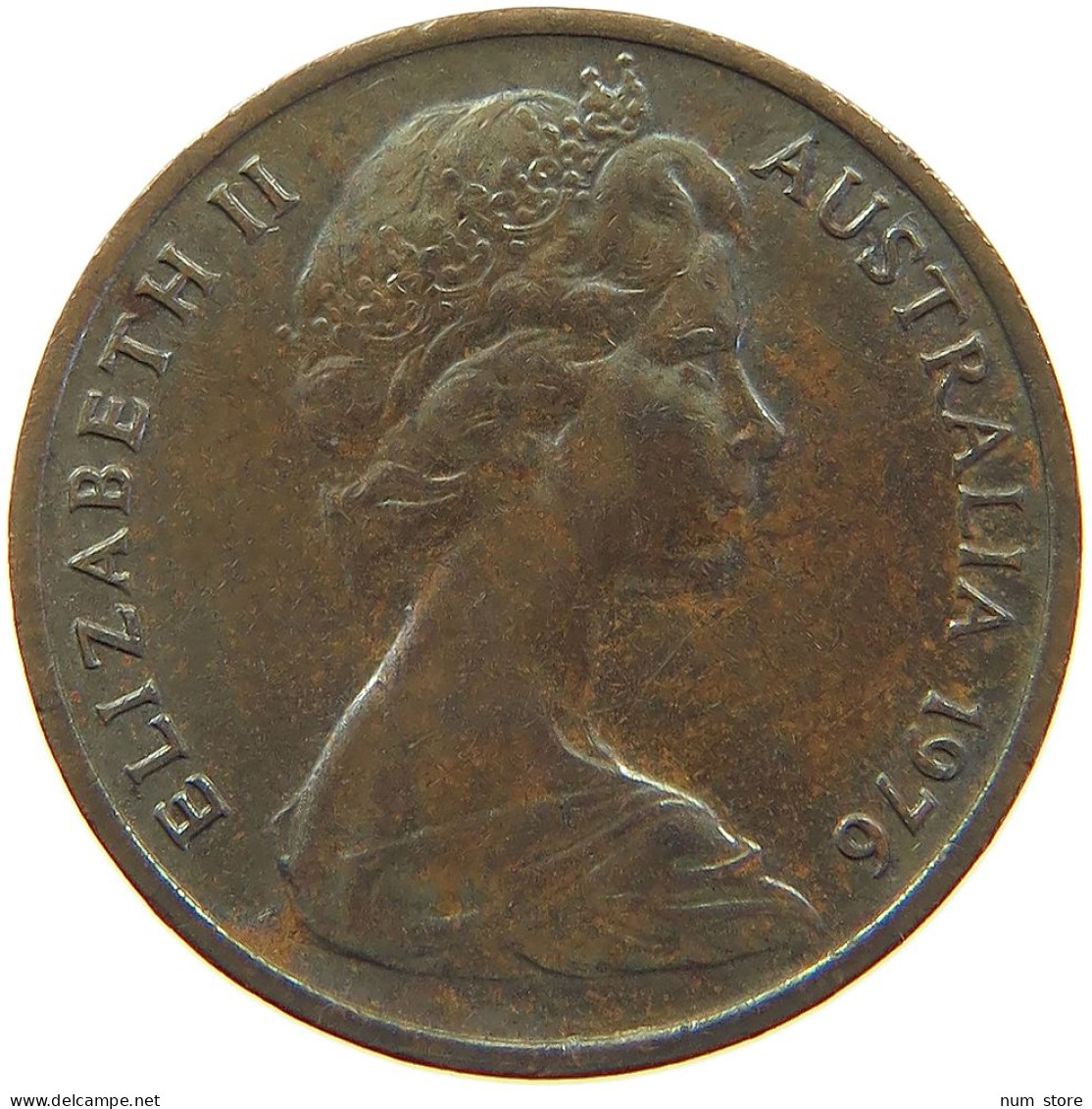 AUSTRALIA CENT 1976 ELIZABETH II. (1952-2022) #MA 066519 - Cent