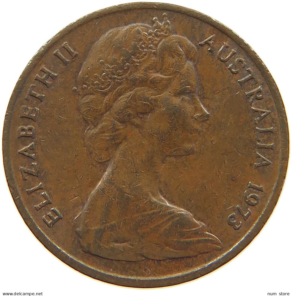 AUSTRALIA CENT 1973 ELIZABETH II. (1952-2022) #MA 066515 - Cent