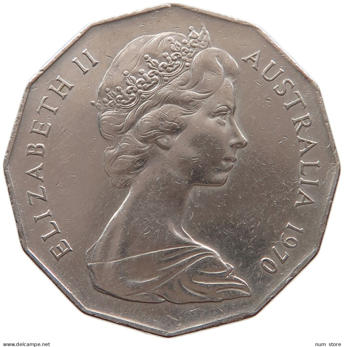AUSTRALIA 50 CENTS 1970 ELIZABETH II. (1952-2022) #MA 066480 - 50 Cents