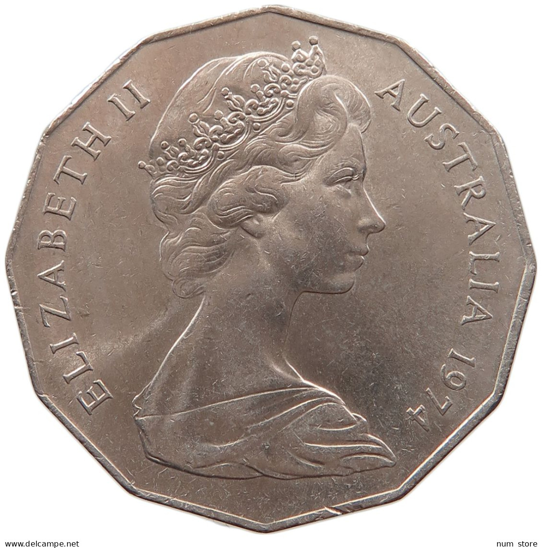 AUSTRALIA 50 CENTS 1974 ELIZABETH II. (1952-2022) #MA 066482 - 50 Cents