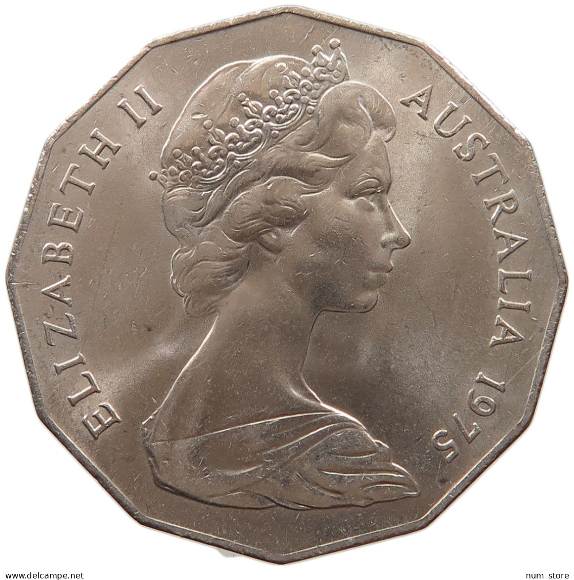 AUSTRALIA 50 CENTS 1975 ELIZABETH II. (1952-2022) #MA 066481 - 50 Cents