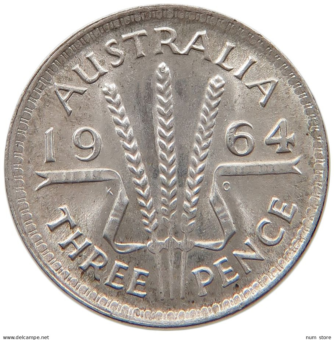 AUSTRALIA 3 PENCE 1964 ELIZABETH II. (1952-2022) #MA 103634 - Threepence