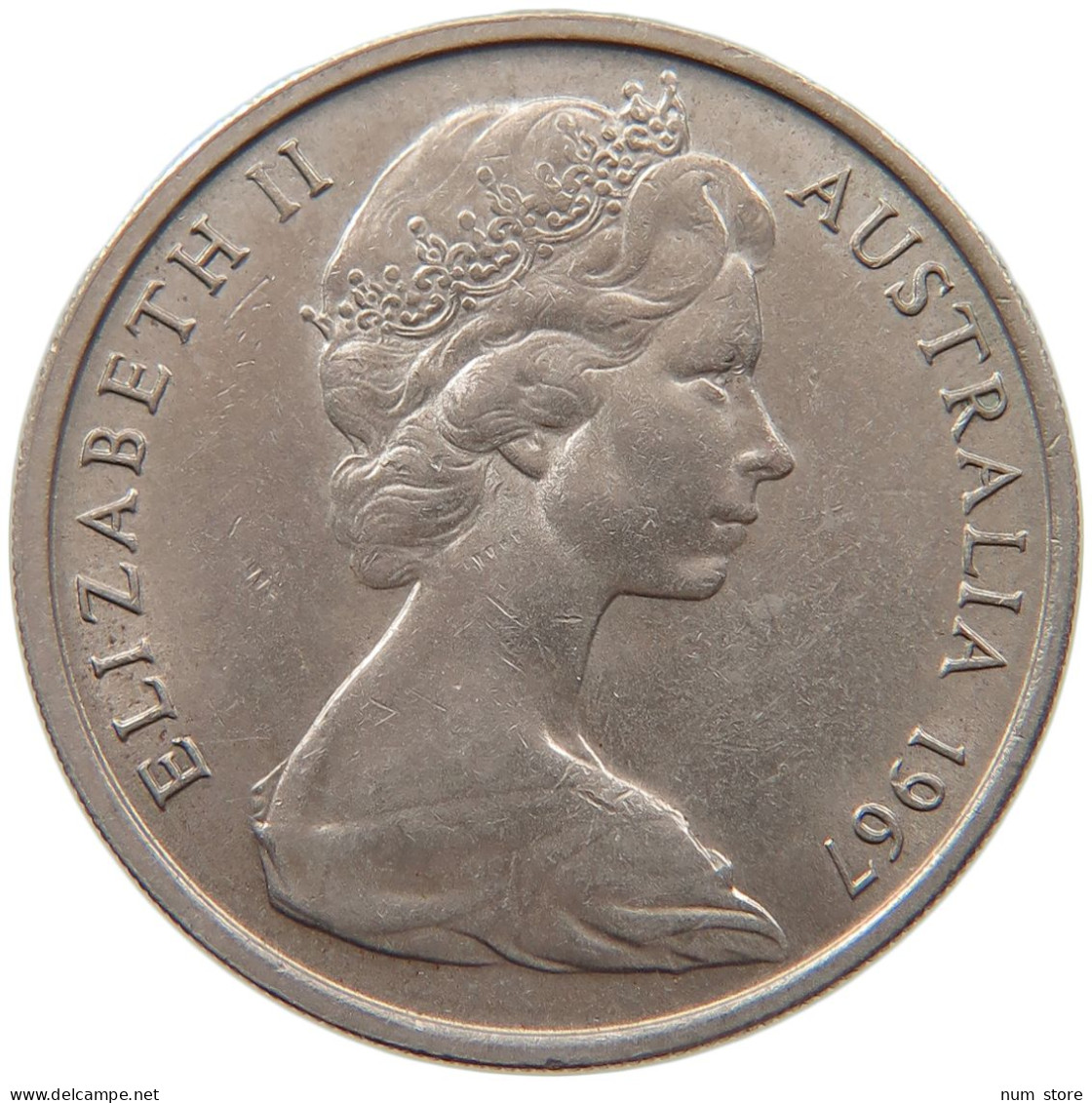 AUSTRALIA 20 CENTS 1967 ELIZABETH II. (1952-2022) #MA 066485 - 20 Cents