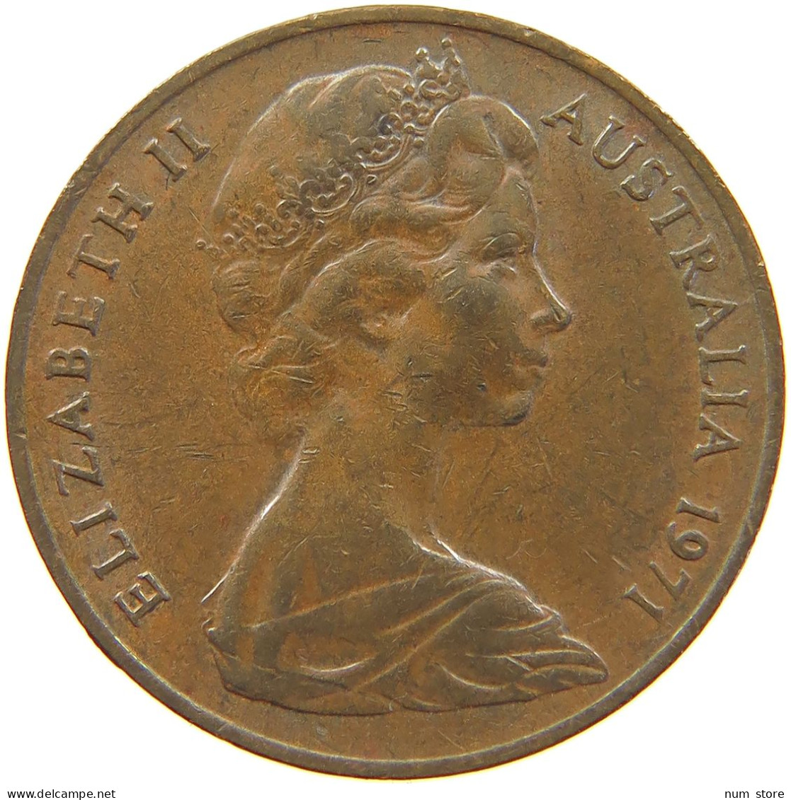 AUSTRALIA 2 CENTS 1971 ELIZABETH II. (1952-2022) #MA 066507 - 2 Cents