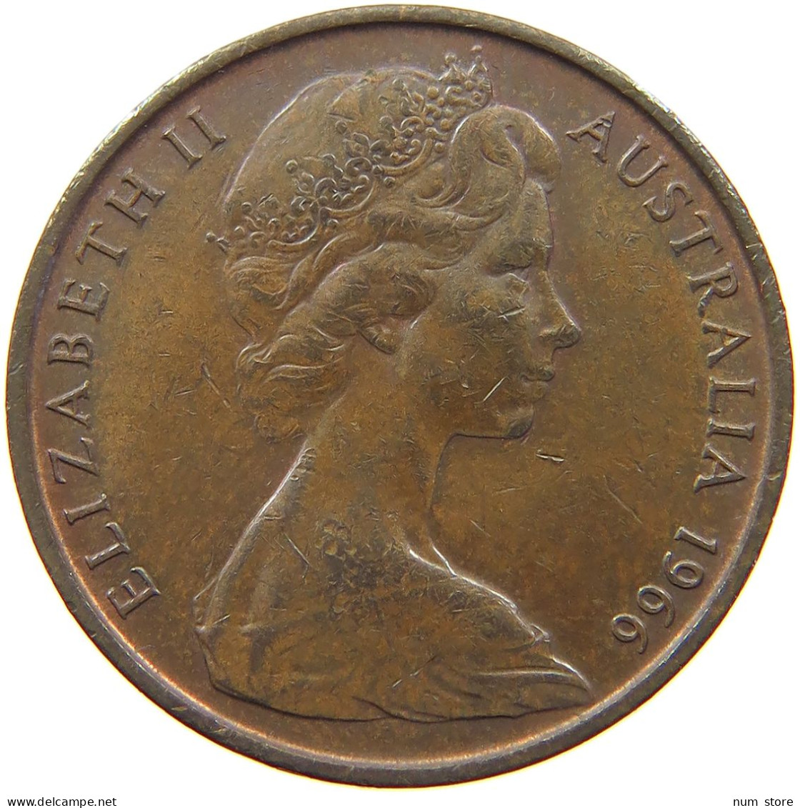 AUSTRALIA 2 CENTS 1966 ELIZABETH II. (1952-2022) #MA 066512 - 2 Cents