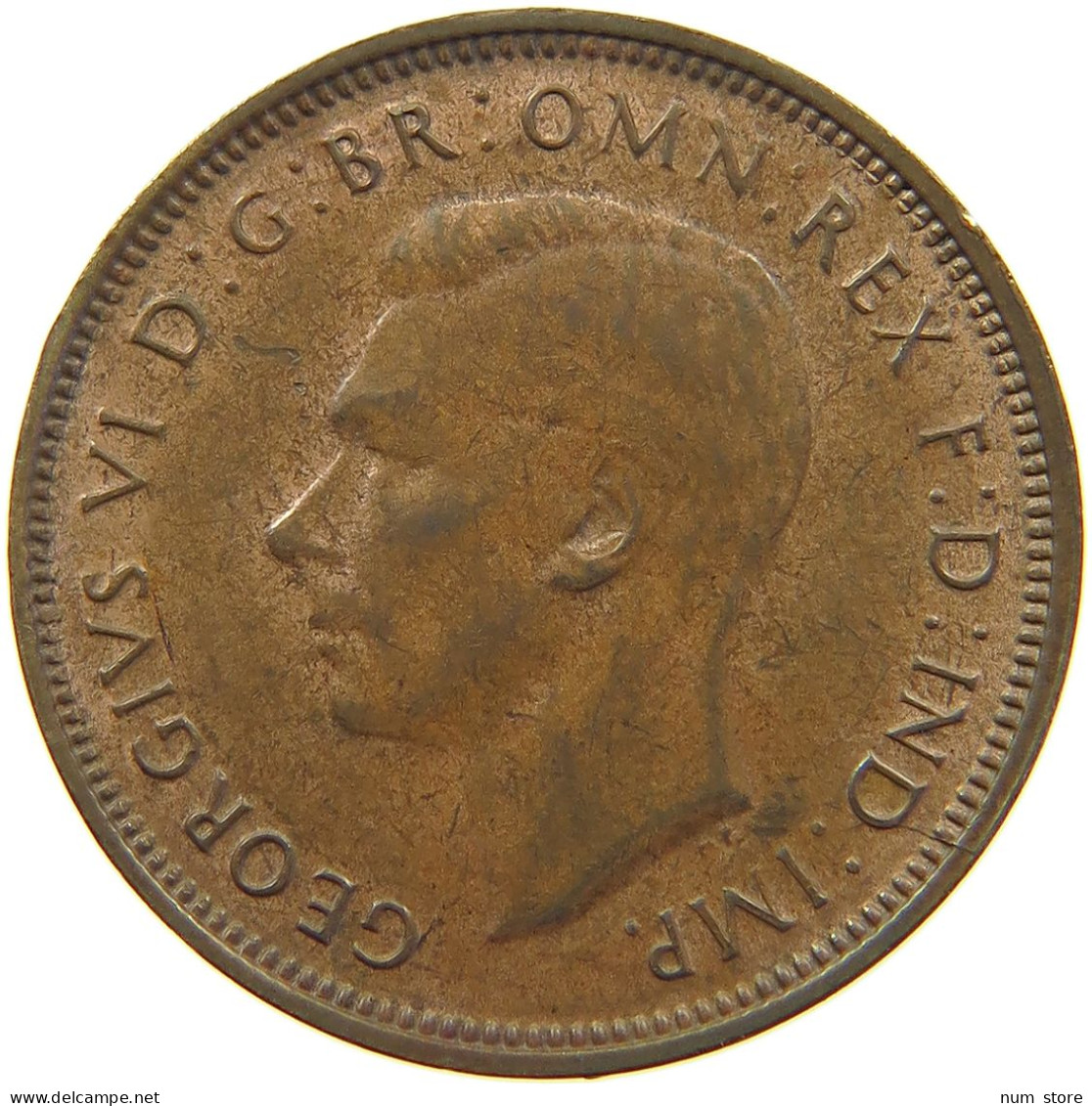 AUSTRALIA 1/2 PENNY 1948 GEORGE VI. (1936-1952) #MA 066490 - ½ Penny