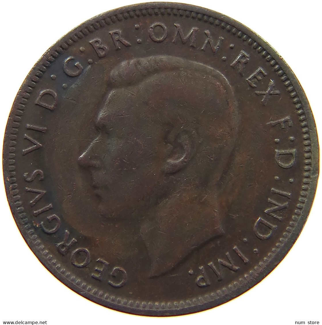 AUSTRALIA 1/2 PENNY 1943 GEORGE VI. (1936-1952) #MA 066492 - ½ Penny
