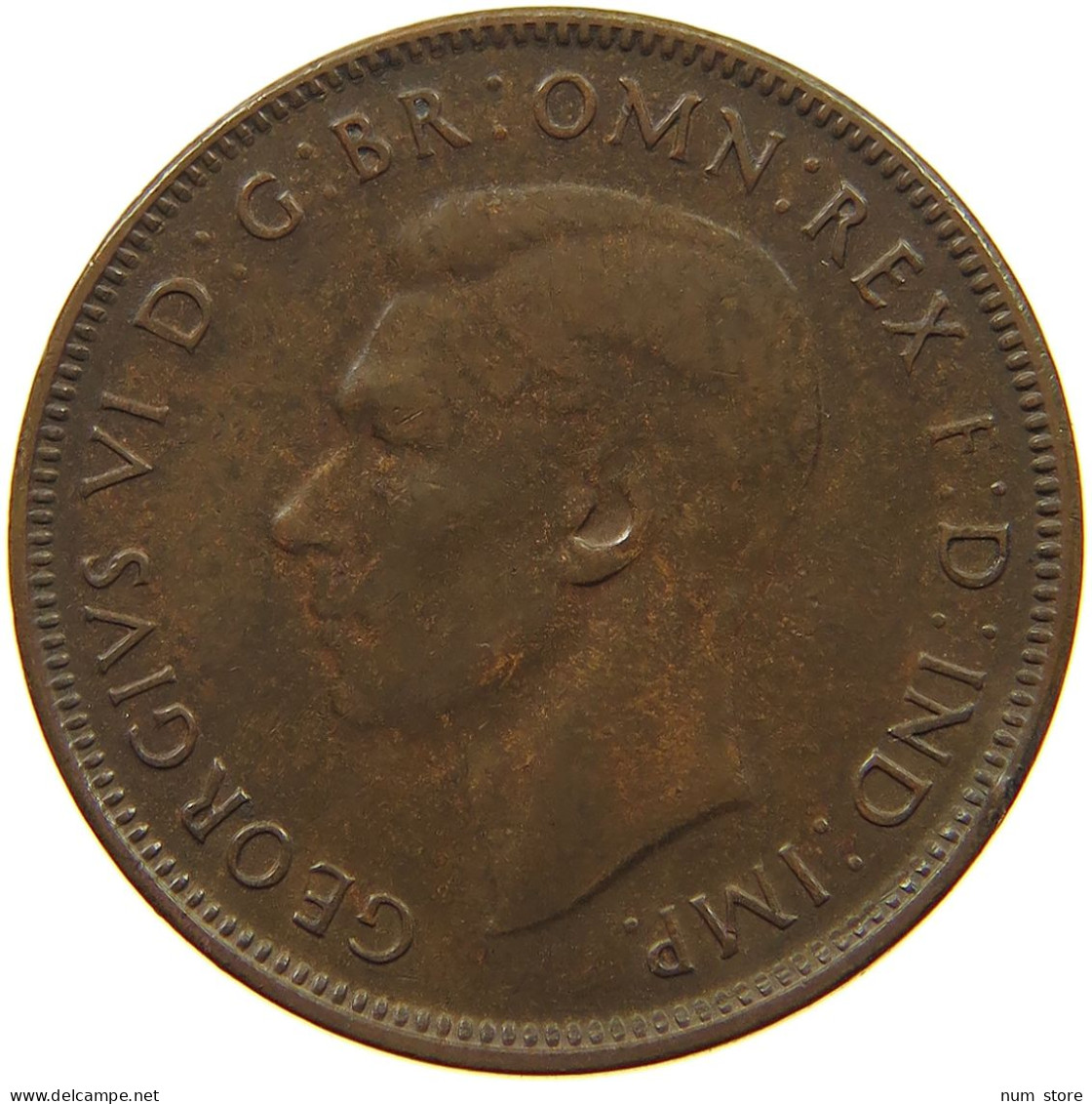 AUSTRALIA 1/2 PENNY 1941 GEORGE VI. (1936-1952) #MA 021753 - ½ Penny