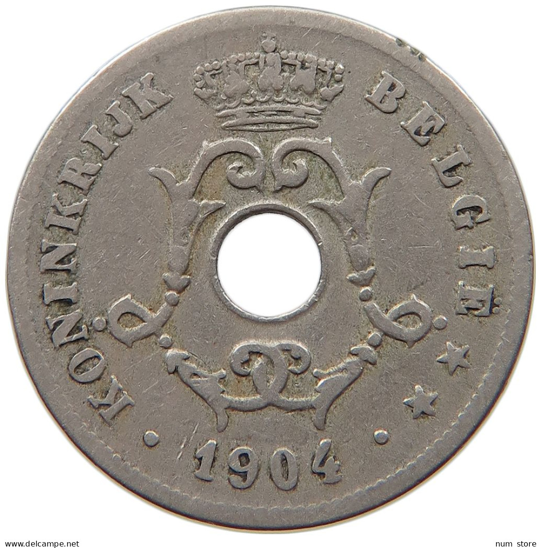 BELGIUM 10 CENTIMES 1904 LEOPOLD II. 1865-1909 #MA 068161 - 10 Cent