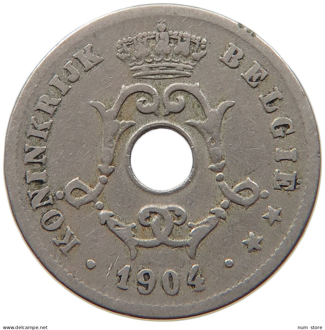 BELGIUM 10 CENTIMES 1904 LEOPOLD II. 1865-1909 #MA 068161 - 10 Cents